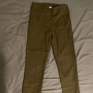 Olive High Waisted H&M Skinny Pants